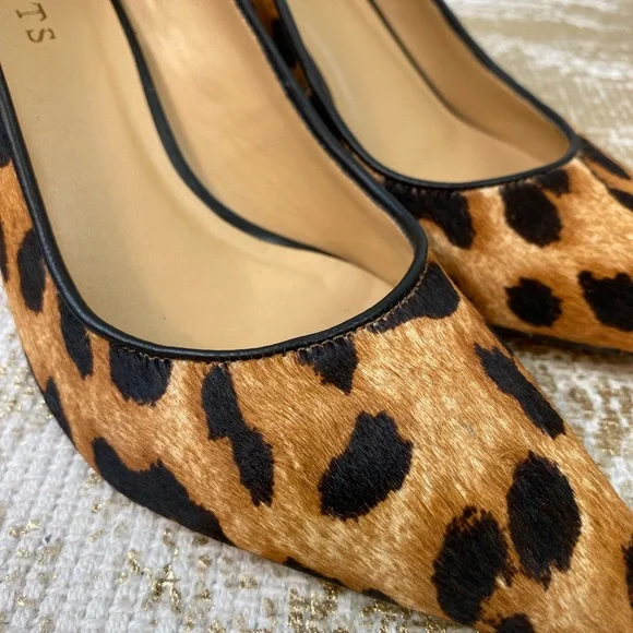 TALBOTS Leopard Print Calf Hair Heels | Size 7.5 AA - Picture 6 of 12